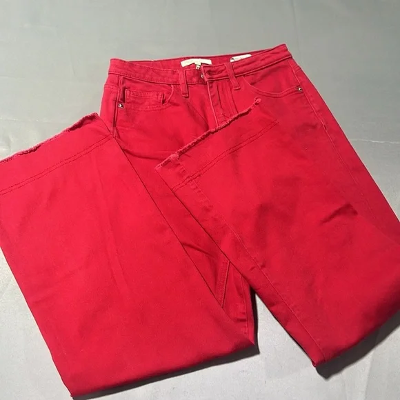 Maje red jeans wide leg - Picture 2 of 10